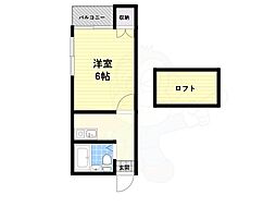 近鉄南大阪線 高田市駅 徒歩5分の賃貸マンション 3階1Kの間取り