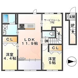 間取図画像 2SLDK