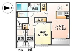 間取図画像 1LDK