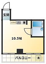 ミドリハイツ 404 ｜ 東京都墨田区緑1丁目12-5（賃貸マンション1R・4階・18.00㎡） その2