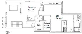 リナーシタ亀戸 101 ｜ 東京都墨田区文花2丁目（賃貸マンション1SLDK・1階・50.17㎡） その2