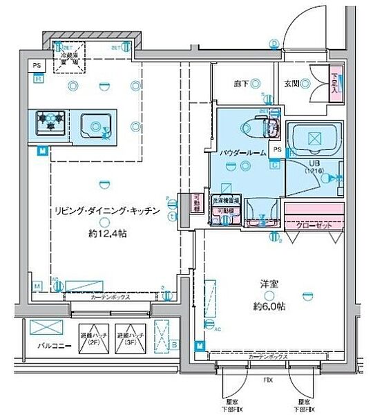 ジェノヴィア東向島IIIスカイガーデン 303｜東京都墨田区東向島5丁目(賃貸マンション1LDK・3階・41.17㎡)の写真 その2