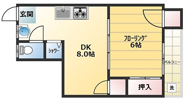 マコトビル 405｜東京都墨田区押上1丁目(賃貸マンション1LDK・4階・30.00㎡)の写真 その2