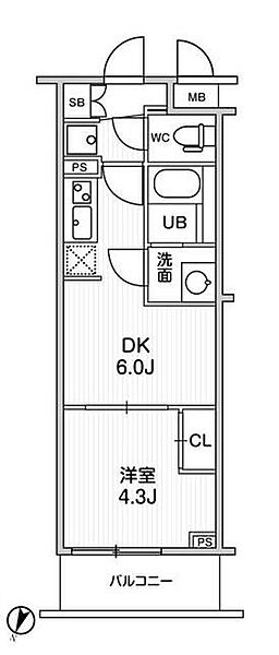 ＬＩＭＥ　ＲＥＳＩＤＥＮＣＥ　ＨＩＫＩＦＵＮＥ 405｜東京都墨田区東向島1丁目(賃貸マンション1DK・4階・25.96㎡)の写真 その2