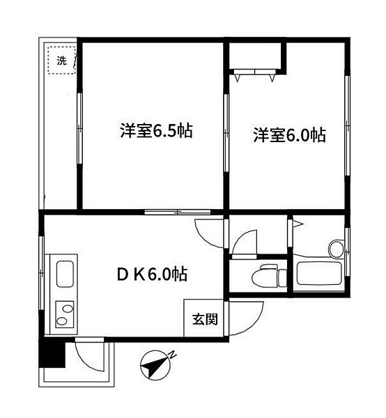 マコトビル 606｜東京都墨田区押上1丁目(賃貸マンション2DK・6階・38.00㎡)の写真 その2