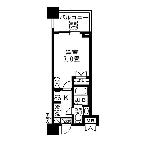 レジディア錦糸町 909｜東京都墨田区錦糸1丁目(賃貸マンション1K・9階・20.30㎡)の写真 その2