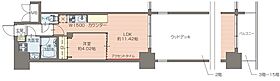 プレジオ鎗屋町 602 ｜ 大阪府大阪市中央区鎗屋町1丁目2-12（賃貸マンション1LDK・6階・37.46㎡） その2