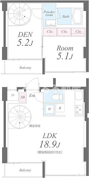 セイワ南堀江リバーレジデンス WEST 601｜大阪府大阪市西区南堀江1丁目(賃貸マンション1SLDK・6階・67.58㎡)の写真 その2