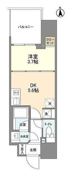 ルフォンプログレ堺筋本町タワーレジデンス 1608｜大阪府大阪市中央区常盤町2丁目(賃貸マンション1DK・16階・27.15㎡)の写真 その2