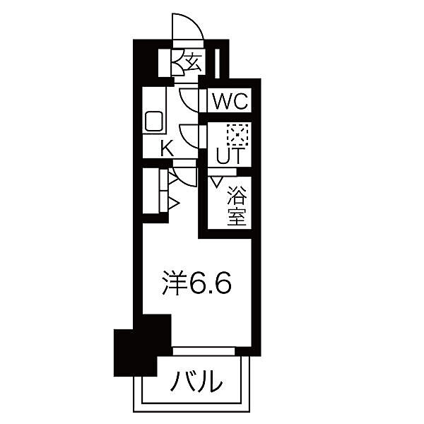 レジュールアッシュアーバンイール 1309｜大阪府大阪市港区市岡元町1丁目(賃貸マンション1K・13階・22.83㎡)の写真 その2