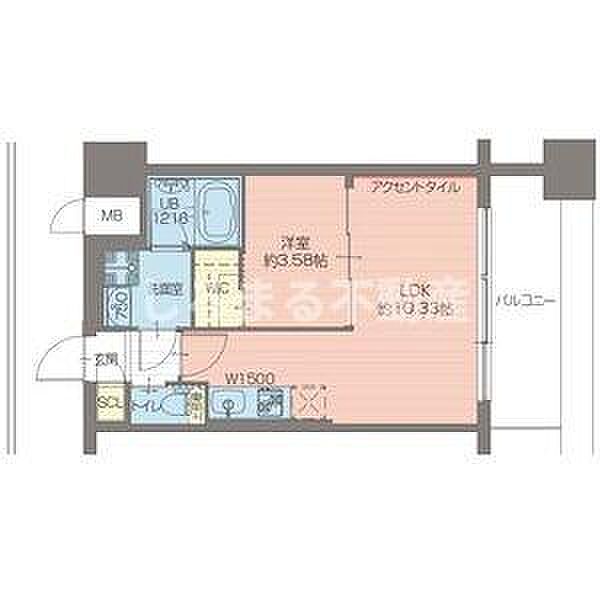 プレジオ弁天町EURO 608｜大阪府大阪市港区波除5丁目(賃貸マンション1LDK・11階・34.07㎡)の写真 その2