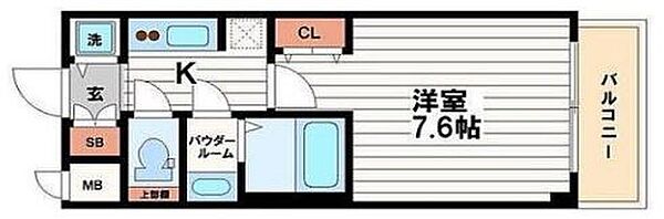 サムティ本町橋IIメディアス 705｜大阪府大阪市中央区本町橋(賃貸マンション1K・7階・24.18㎡)の写真 その2