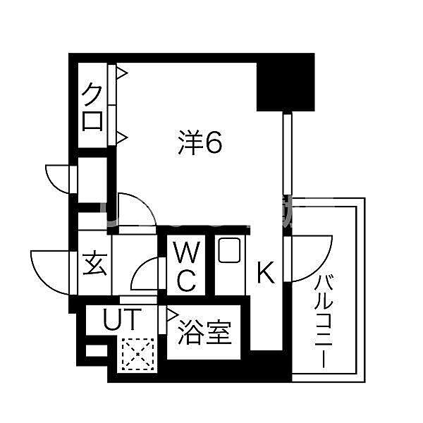 スプランディッド難波元町DUE 1404｜大阪府大阪市浪速区元町3丁目(賃貸マンション1K・11階・22.61㎡)の写真 その2