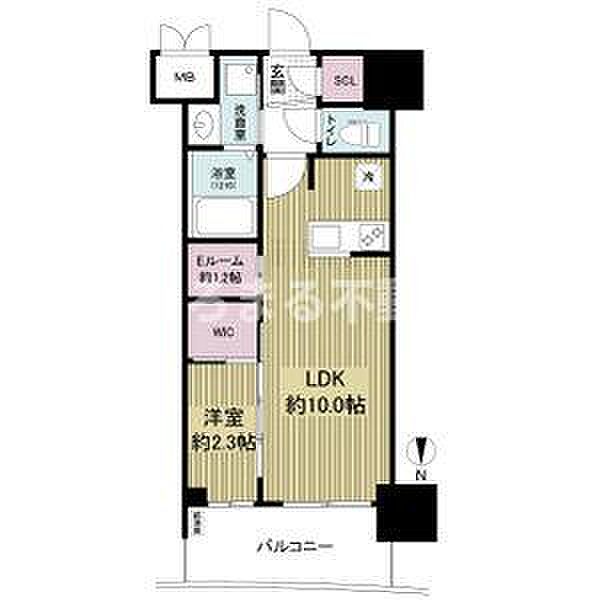 セレニテ本町東リアン 305｜大阪府大阪市中央区博労町1丁目(賃貸マンション1LDK・3階・33.97㎡)の写真 その2