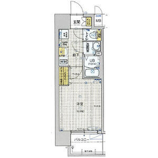 フォーリアライズ弁天町クロス 202｜大阪府大阪市港区弁天4丁目(賃貸マンション1K・2階・23.10㎡)の写真 その2