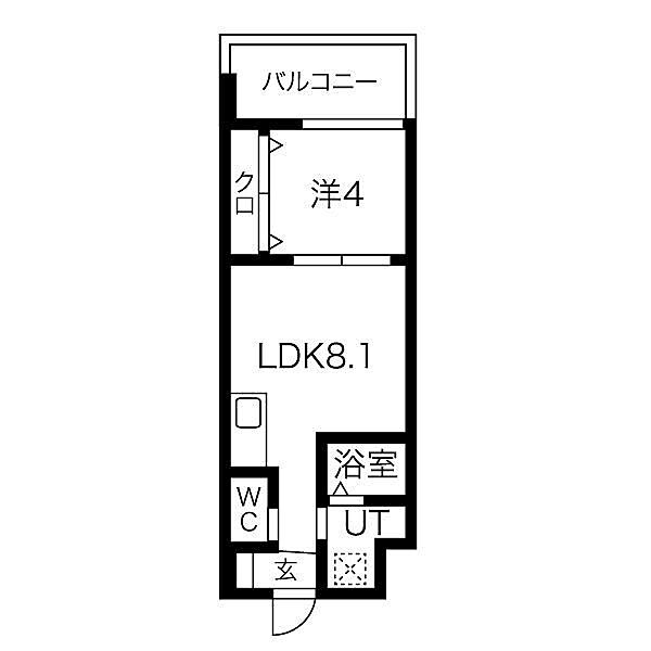 FDS AZUR 809｜大阪府大阪市西区本田2丁目(賃貸マンション1LDK・8階・28.81㎡)の写真 その2