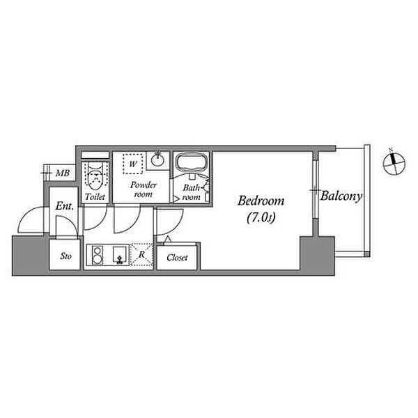 アドバンス上町台シュタット 601｜大阪府大阪市中央区上本町西4丁目(賃貸マンション1K・6階・24.48㎡)の写真 その2