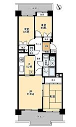 グランデージュ桜 3LDKの間取図画像