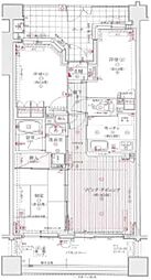 ナイスロイヤルタワー宇都宮中央 3LDKの間取図画像