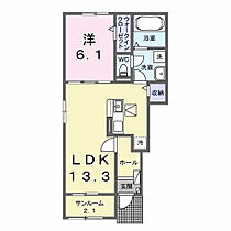 シェルブールI 101 ｜ 群馬県伊勢崎市市場町2丁目362-11（賃貸アパート1LDK・1階・50.01㎡） その2