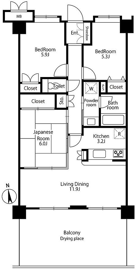 JR西千葉駅利用可能の便利な立地。通勤・通学はもちろん、買い物施設や生活利便施設も身近に揃い、毎日の暮らしを快適にサポートします。住まいとしても、将来を見据えた資産としても魅力あるマンションです。