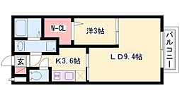 セントラルグレイス 1LDKの間取図画像