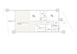 ネオハイツ姫路アメティ228 3LDKの間取図画像