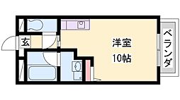 ソフィア21溝之口2 ワンルームの間取図画像
