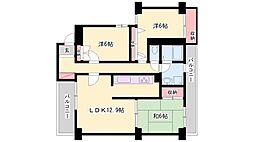 甲南アセットプランドール加古川 3LDKの間取図画像