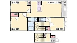 シャーメゾンガーデンズ惣盛B 3LDKの間取図画像
