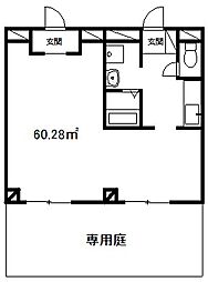 サンスプラッシュ 1DKの間取図画像