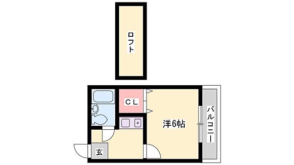 ヨーロピアン東加古川 ｜兵庫県加古川市平岡町一色西１丁目(賃貸アパート1K・2階・18.00㎡)の写真 その2