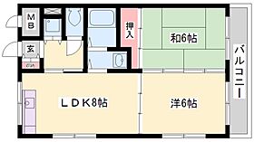 サンアメニティ  ｜ 兵庫県高砂市荒井町日之出町3-29（賃貸マンション2LDK・2階・45.36㎡） その2