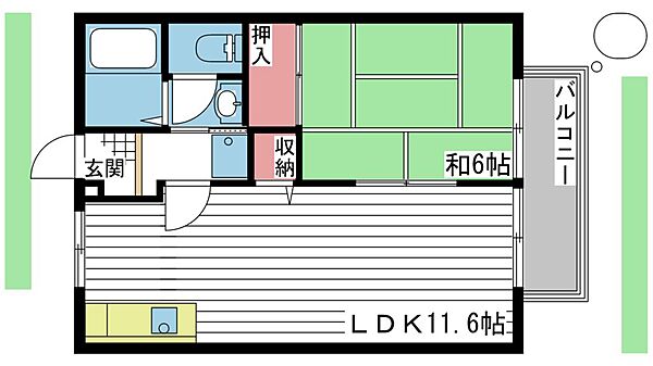 ハイツ・コンフォートI ｜兵庫県高砂市神爪４丁目(賃貸アパート1LDK・1階・40.90㎡)の写真 その2