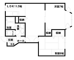 サニーハウスHIRO  ｜ 兵庫県加古川市加古川町溝之口141-4（賃貸アパート2LDK・1階・53.51㎡） その2