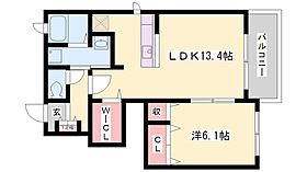 ボナール　セトル 101 ｜ 兵庫県加古川市野口町長砂1336-5（賃貸アパート1LDK・1階・46.71㎡） その2