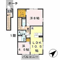 兵庫県加古郡播磨町上野添３丁目（賃貸アパート2LDK・2階・57.80㎡） その2