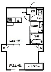 間取図画像 1LDK