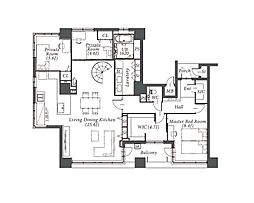 アパタワーズ神戸三宮 3LDKの間取図画像