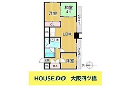 ハイマート千鳥橋 3LDKの間取図画像