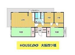リバーサイドともぶち第1住宅34号棟 4LDKの間取図画像