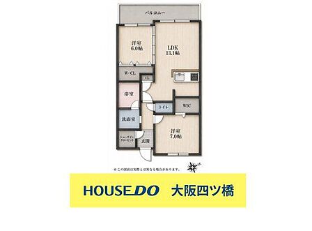 2LDK 間取り