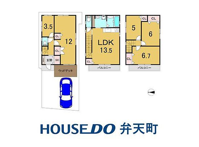 間取り 大阪市此花区高見3丁目