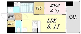 セレニテ十三ミラク  ｜ 大阪府大阪市淀川区十三本町2丁目（賃貸マンション1LDK・6階・28.10㎡） その2