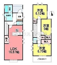 名古屋市守山区下志段味2期　新築　全3棟