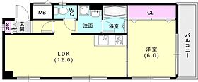 パラツェット下沢 201 ｜ 兵庫県神戸市兵庫区下沢通4丁目7-4（賃貸マンション1LDK・2階・43.68㎡） その2