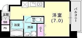 ラ・ウェゾン塚本通 701 ｜ 兵庫県神戸市兵庫区塚本通1丁目2-3（賃貸マンション1R・7階・25.16㎡） その2