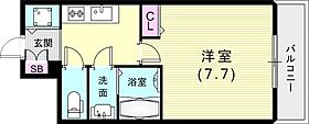 レジデンス神戸レガーロ 602 ｜ 兵庫県神戸市兵庫区湊町1丁目4-25（賃貸マンション1K・6階・25.48㎡） その2