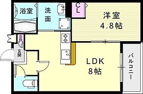 T・A海運町8丁目IIIA棟 201 ｜ 兵庫県神戸市長田区海運町8丁目1-16（賃貸アパート1LDK・2階・30.21㎡） その2