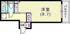 ブルームライフ兵庫 415 ｜ 兵庫県神戸市兵庫区入江通2丁目2-16（賃貸マンション1R・4階・24.28㎡） その2